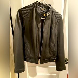 Cole Haan Lamb Skin Jacket Brand New Black without tags